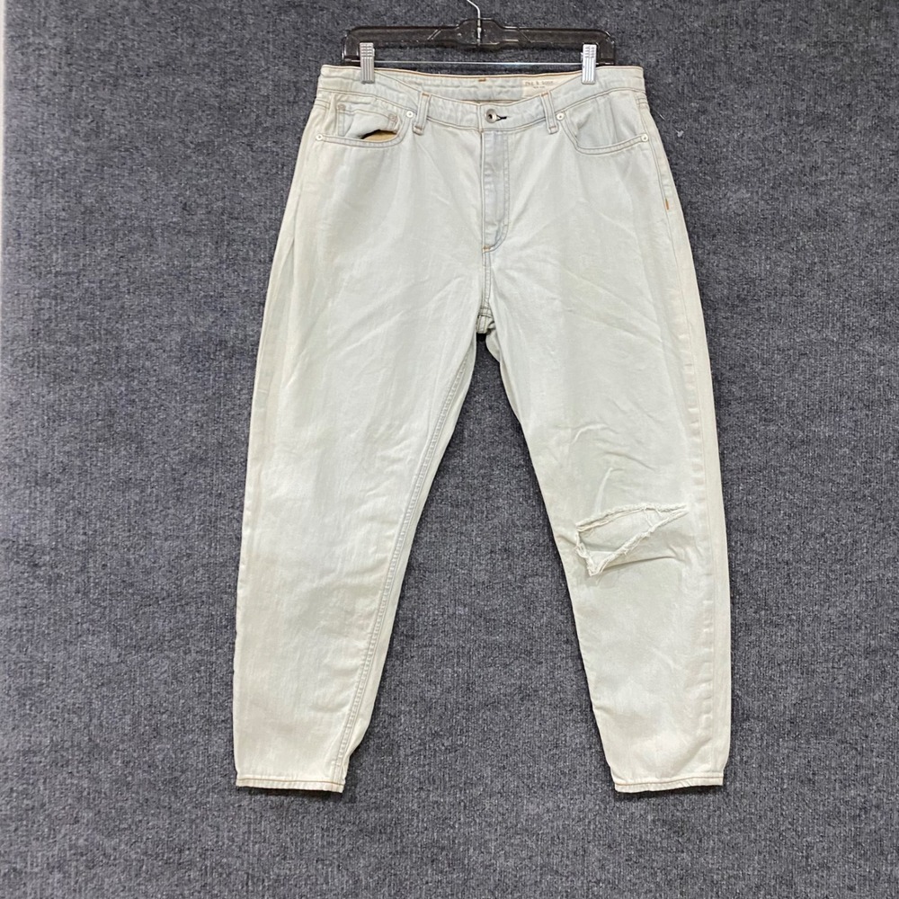 Rag & Bone Lake District Light Wash Distressed Tapered Jeans WDD20S2639K5LD 29